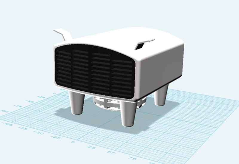 创意升温：光固化3D打印机驱动创新设计的3D打印暖风机手板模型